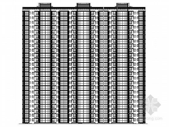 某6层住宅楼建筑施工图资料下载-某住宅小区二十四层塔式住宅楼建筑施工图