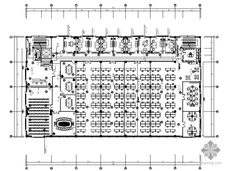 蓬建集团办公楼方案cad资料下载-某办公楼部分装修图