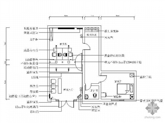 形象墙详图cad资料下载-邮政储蓄营业厅装饰工程图