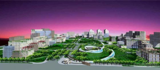 北京中关村软件园景观设计资料下载-中关村西区修建性详细规划方案