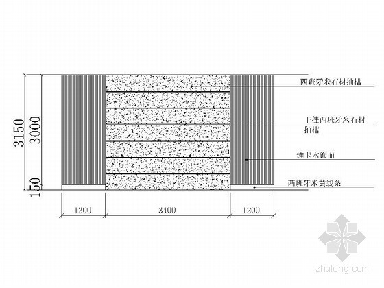 某现代办公楼大厅装修图（含效果）- 