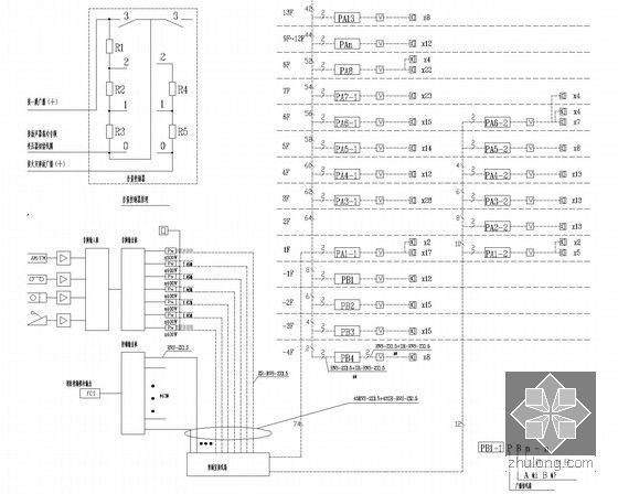 [广东]超高层甲级写字楼电气施工图纸130张（知名设计院）-背景音乐及紧急广播系统图