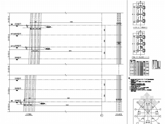 632米巨型框架核心筒外伸臂结构金融大厦结构施工图（CAD、700张）-3区角柱SC2剖面图