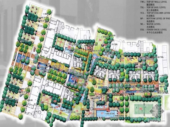 样版展示区图纸资料下载-重庆居住区展示区景观概念设计