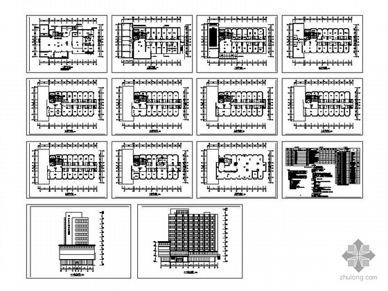 [改建]某十层妇幼保健院综合楼方案CAD图- 