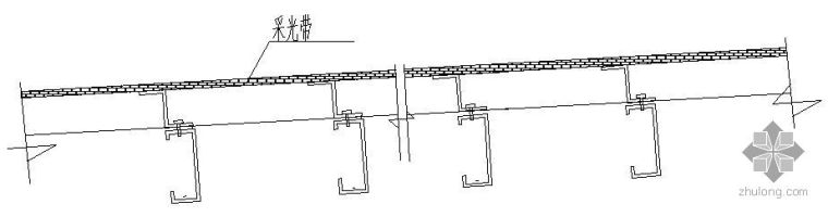 采光带建筑施工图资料下载-某采光带节点作法(纵向)节点构造详图
