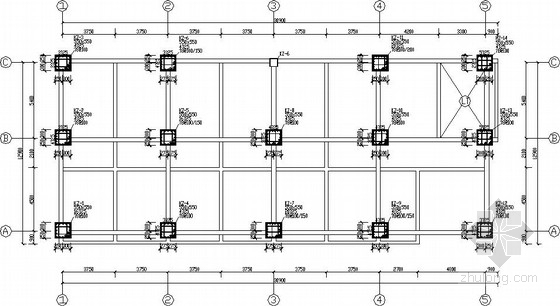 职工食堂建筑图纸资料下载-[新疆]8度区框架职工食堂结构施工图(含计算书)