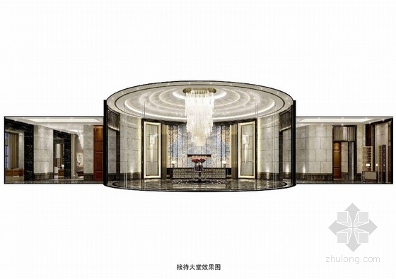 茶艺中心图纸资料下载-[四川]某奢华售楼中心及双拼别墅室内设计方案图