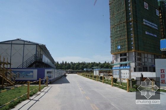 [杭州]建设工程文明施工管理规定应用指导手册（A3版式 图文结合）-生活区与施工区隔离