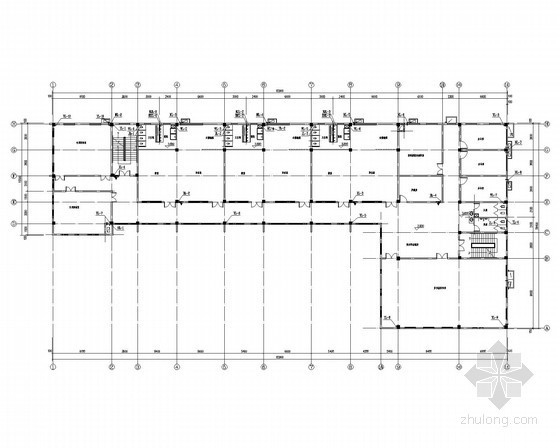 [浙江]三层幼儿园建筑给排水施工图-给排平面图 