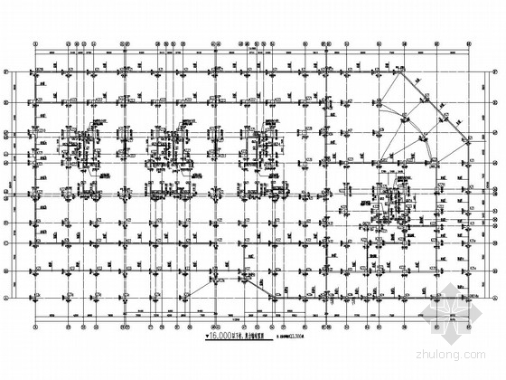 地下二层车库图纸资料下载-[长沙]地下二层框支剪力墙结构地下车库结构施工图