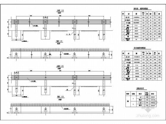 公路护栏桩设计资料下载-公路标准路段护栏布设图