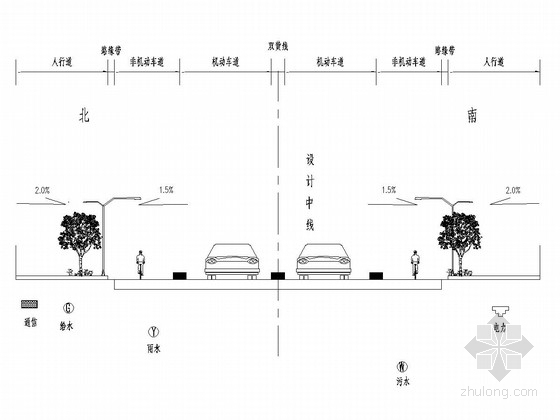 12米双向两车道资料下载-[贵州]双向两车道城市支路施工图设计（道排）