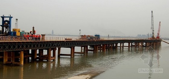 观景平台施工方案资料下载-6米宽钢栈桥下部结构施工方案