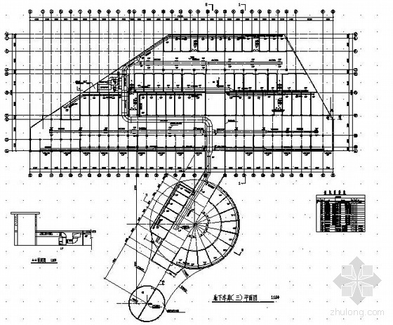 地下车库结构CAD图资料下载-某山庄地下车库通风图