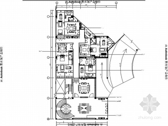 会所SPA资料下载-[福州]泰式会所SPA设计装饰CAD施工图（含效果图）