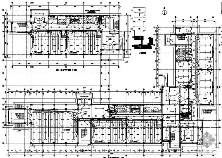 河北教学楼建筑施工图资料下载-河北某大学五层教学楼电气图纸
