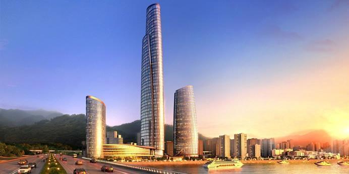 双重抗侧力结构资料下载-重庆-嘉陵帆影-二期超高层塔楼结构设计