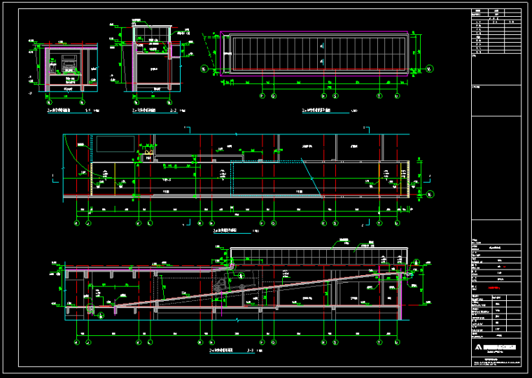 某豪华酒店建筑施工图-汽车坡道