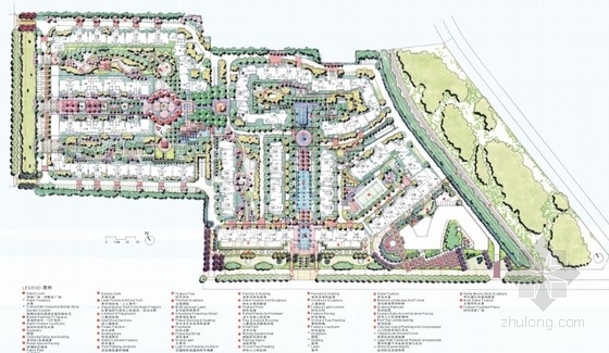 花园住宅小区景观设计图资料下载-[成都]英式花园住宅小区景观设计方案
