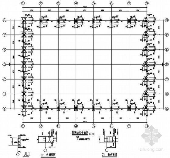 弧形钢管桁架厂房资料下载-圆钢管厂房结构设计图