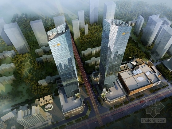 120米超高层办公资料下载-[陕西]248米超高层办公综合体设计方案文本
