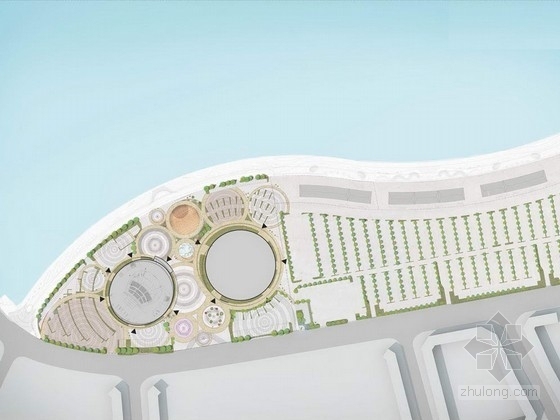 绿地空间景观设计资料下载-[山东]商业滨水空间景观设计方案