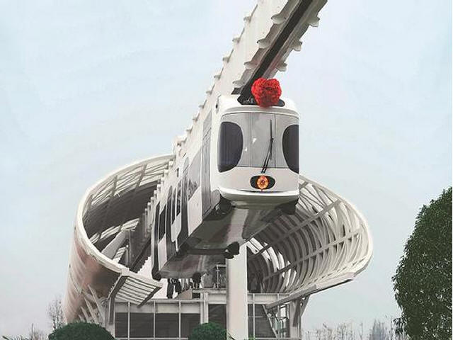 中国单轨悬挂式电车图片