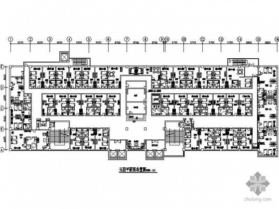 六层建筑造型资料下载-休闲酒店五、六层装修施工图