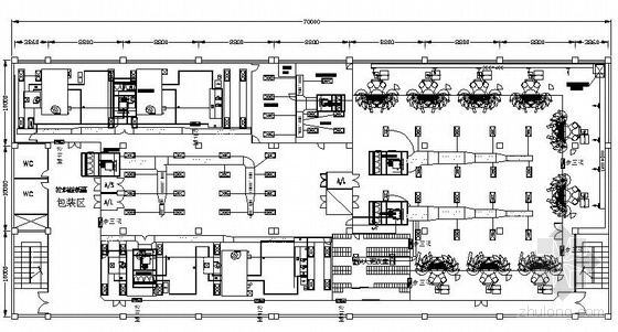 净化车间CAD平面图资料下载-某净化车间设计图