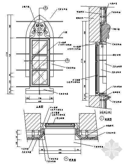 景观立面剖立面资料下载-门窗剖立面图08