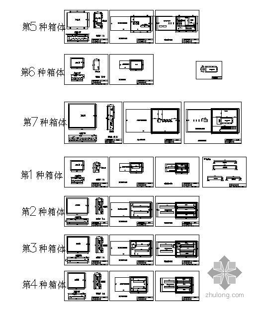 家用配电箱外观图资料下载-配电箱箱体大样图