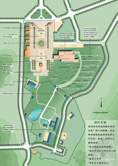 广州辛亥革命纪念馆平面图资料下载-[贵州]某市集中营革命烈士纪念馆设计方案