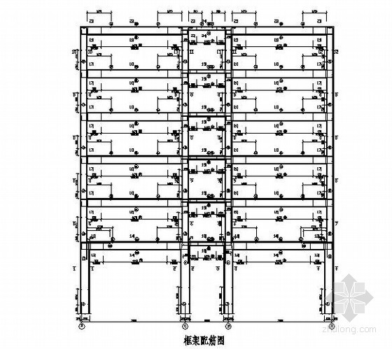 [学士]7层框架结构海景宾馆毕业设计（含计算书、建筑结构施工图）- 