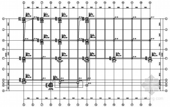 6层综合楼施工图给水资料下载-3层框架综合楼结构施工图