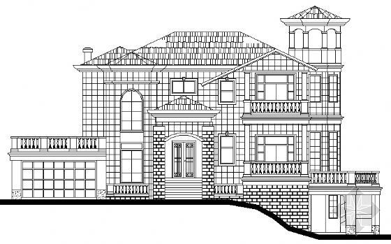 800平米餐厅CAD图资料下载-某三层别墅建筑施工图（全套）