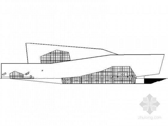 某报告厅建筑施工图资料下载-[安徽]某四层古生物博物馆建筑施工图（含室外总体）