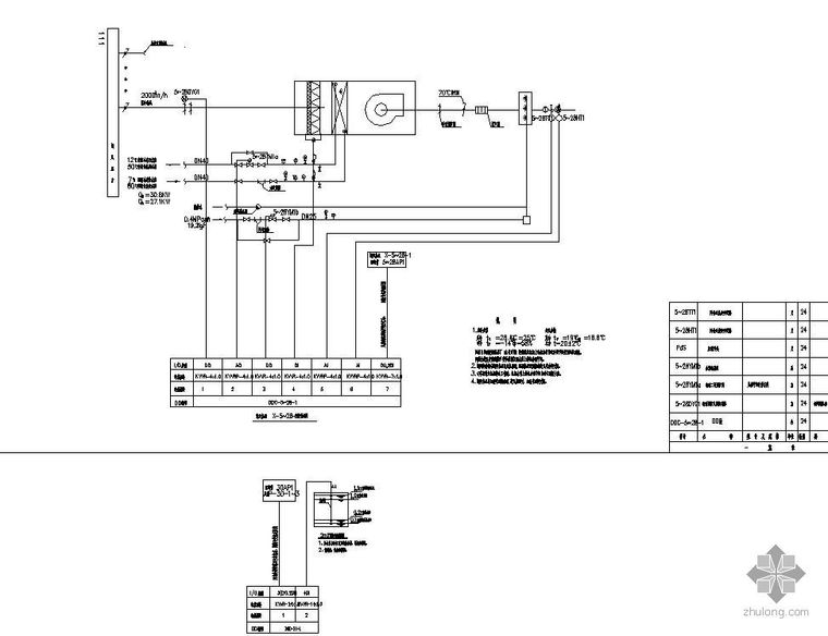 空调自动控制系统电气设计资料下载-自动控制系统电气图
