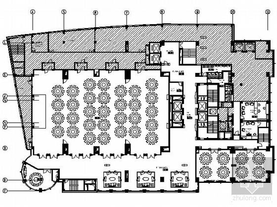 喜来登大酒店宴会厅施工图