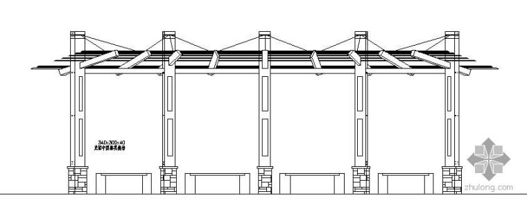 su基础建模景观花架资料下载-南京某小区景观花架施工详图