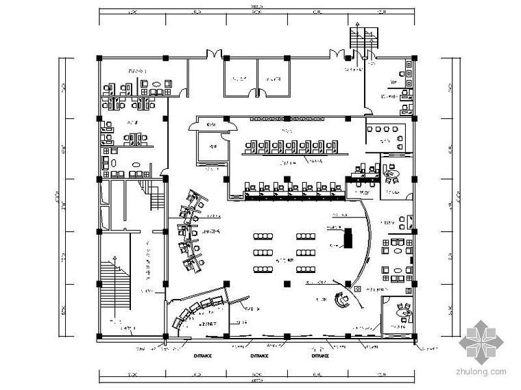 原木门大样图资料下载-建设银行某支行施工图