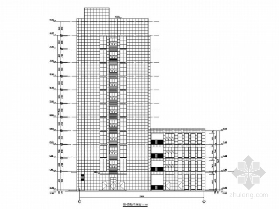 服务楼建筑施工图资料下载-[安徽]11000平11层框架结构服务中心综合楼结构施工图（含建筑图）