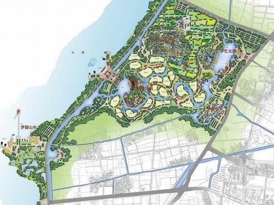 苏州太湖湿地公园宾馆资料下载-[苏州]浪漫休闲天堂综合型公园景观设计方案