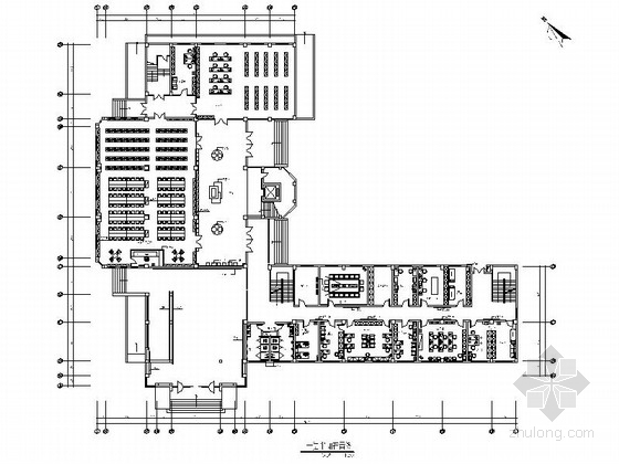 5层中学综合楼资料下载-[无锡]五星级重点中学现代行政综合楼装修施工图（含效果）