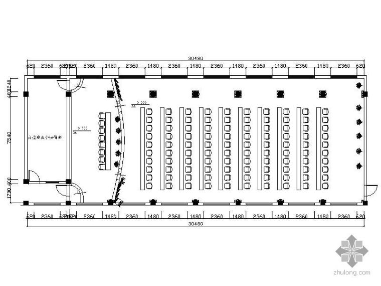 双开玻璃门3d模型资料下载-[江苏]某电力公司办公空间装修图（含效果及模型）