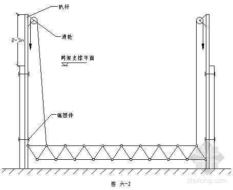 采用模具制作网架与高空分条安装施工工法-2