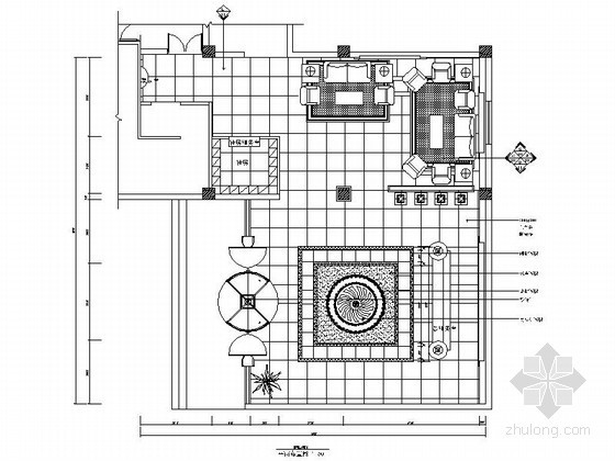 高级现代酒店洗浴中心资料下载-某洗浴中心大堂设计装修图