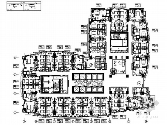 某十七层L型星级酒店资料下载-[上海]金融贸易区豪华商务型五星级酒店设计施工图（含实景）