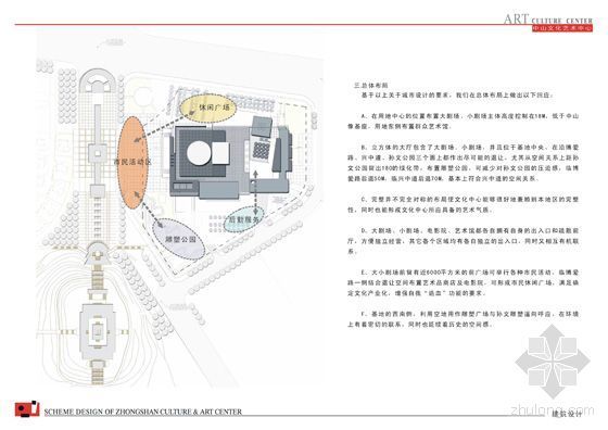 [中山]某文化艺术中心建筑方案文本-总体布局