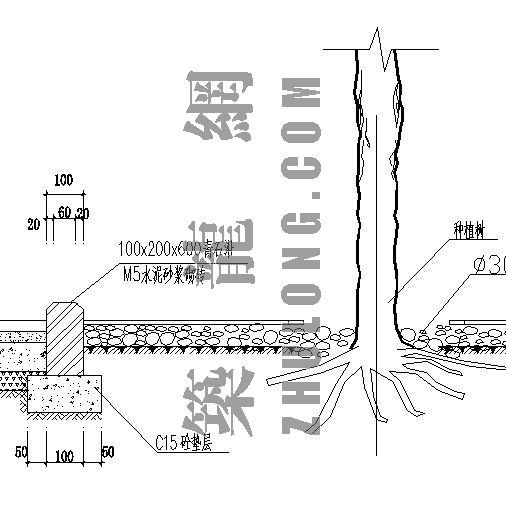 树池A详图资料下载-树池施工详图